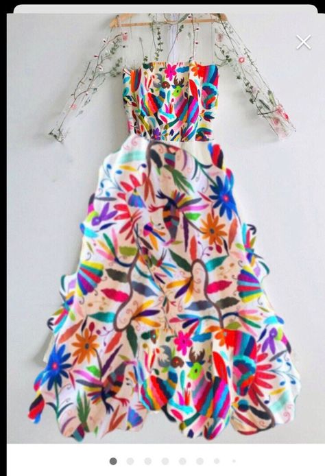 Otomi Wedding, Outfit Mexicano, Warm Spring Outfits, Fiesta Wedding, San Ysidro, Indigenous Women, Handmade Sellers, Kawaii Style, Weird Fashion