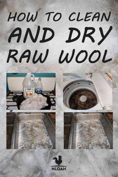 What To Do With Sheep Wool, How To Wash Wool, Making Yarn From Wool, How To Spin Wool, Raw Wool Ideas, Raw Wool Projects, Wool Projects Diy, Farming Sheep, How To Felt Wool