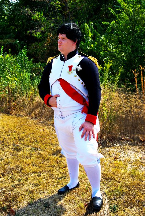 My brother in my Napoleon Bonaparte costume. Napoleon Costume, Napoleon Bonaparte, Creative Valentines, Costume Diy, Diy Valentines Crafts, Diy Valentines Gifts, Costume Makeup, My Brother, Diy Costumes