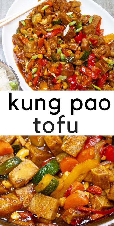 Veg Tofu Recipes, Recipes Using Tofu, Kung Pao Tofu, Resep Vegan, Tofu Recipes Healthy, Mapo Tofu, Quick Vegetarian Meals, Vegan Tofu, Tofu Dishes