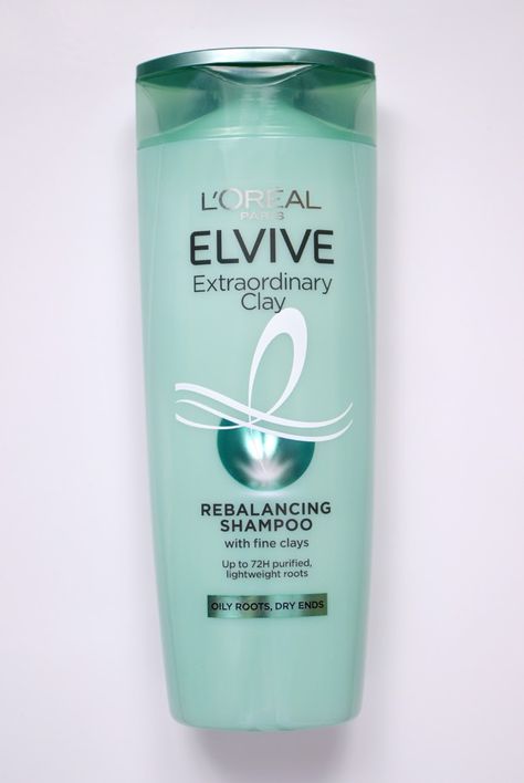 L'Oreal Extraordinary Clay Rebalancing Shampoo Loreal Clay Shampoo, Loreal Shampoo, Oily Hair Shampoo, Oily Roots, Shampoo Reviews, Oily Scalp, Unclog Pores, Oily Hair, Salicylic Acid