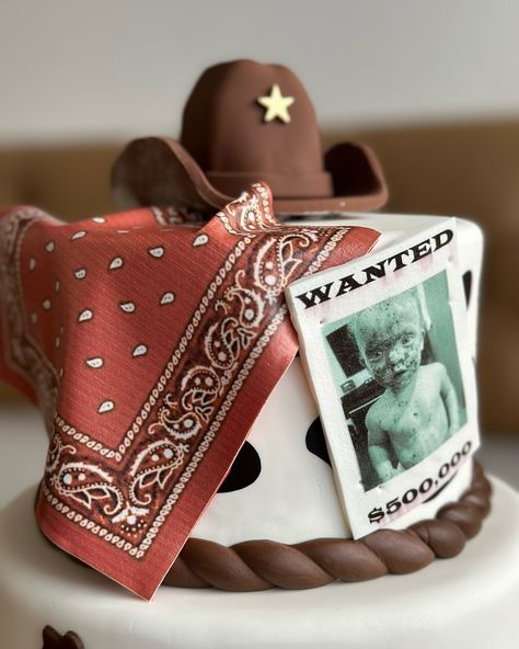 Yeehaw! 🤠 Customized cowboy cake for a special birthday! Complete with all the western details our client wanted. 🎉🐴 #CustomCake #WesternTheme #BirthdayCake #lacake #cakedesign #cakeideasfoto #cakeideas #partycakes #fortlauderdalecakes #miamicakes Western Smash Cake 1st Birthdays, Wild West Birthday Cake, Cowboy Theme Cake, Cowboy Birthday Cake, Cowboy Hat Cake, Cowboy Birthday Cakes, Summer Birthday Cake, Cowboy Cake, Wild West Birthday