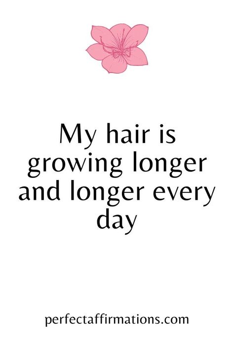 Hair Growth Affirmations, Study Consistently, Growth Affirmations, 2025 Goals, Highest Version, Manifesting Vision Board, Affirmation Board, Manifestation Affirmation, Perfect Health