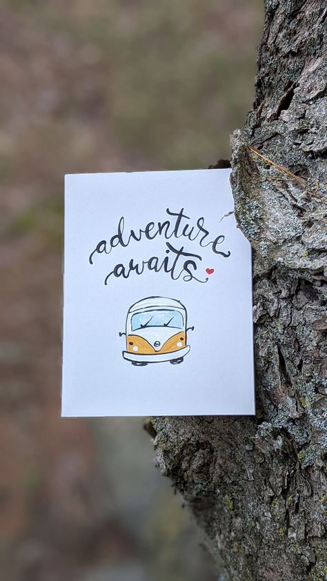 Farewell Card Design, Hand Painted Vans, Travel Doodles, Handmade Greeting Card Designs, Farewell Cards, Painted Vans, Well Wishes, Travel Cards, Travel Diy