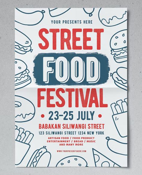 Street Food Poster Design, Food Expo Poster, Street Food Festival Poster, Poster Food Festival, Food Festival Poster Design Ideas, Street Food Poster, Food Festival Branding, Food Festival Design, Food Festivals Event