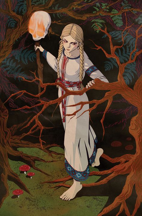 Vasilisa the Beautiful, Aga Futa on ArtStation at https://www.artstation.com/artwork/xYrxgR Vasilisa The Beautiful, Slavic Paganism, Baba Jaga, Slavic Folklore, Baba Yaga, Fairytale Art, Witch Art, Wow Art, Russian Art