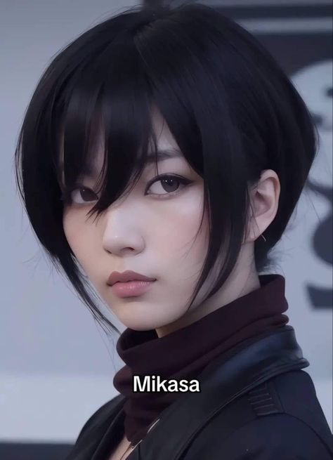 Anime Haircut, Short Hair Tomboy, Hair Inspiration Short, Mikasa Ackerman, Our Secret, Hair Reference, Short Hair Haircuts, Dream Hair, Hairstyles For Women