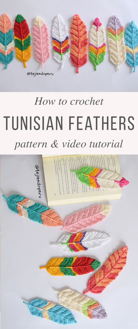 Crochet Feathers Free Pattern, Crochet Steps, Crochet Quotes, Crochet Pattern Tutorial, Crochet Feather, Tunisian Crochet Pattern, Pillow Crochet, Tunisian Crochet Patterns, Fiber Crafts