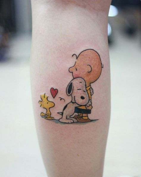 Urdu Tattoo, Funny Small Tattoos, Brown Tattoo Ink, Cartoon Tattoo Ideas, Gang Tattoos, Snoopy Tattoo, Browning Tattoo, Vintage Style Tattoos, Cartoon Tattoo