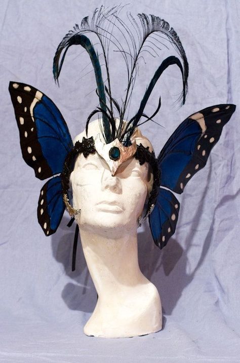 Insect Headpiece, Butterfly Inspired Fashion, Moth Accessories, Moth Mask, Butterfly Masquerade Mask, Butterfly Headpiece, Bug Costume, Butterfly Mask, Butterfly Face