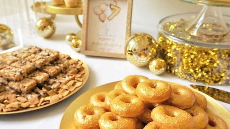 Top Golden Birthday Ideas for a Glittering Celebration | Petal Talk Toddler Golden Birthday, Golden Birthday Ideas Kids Boy, Golden Birthday Ideas For Women, Kids Golden Birthday Ideas, Golden Birthday Ideas, Golden Birthday Gifts, Golden Birthday Cakes, Cakes For Sale, Golden Birthday Parties