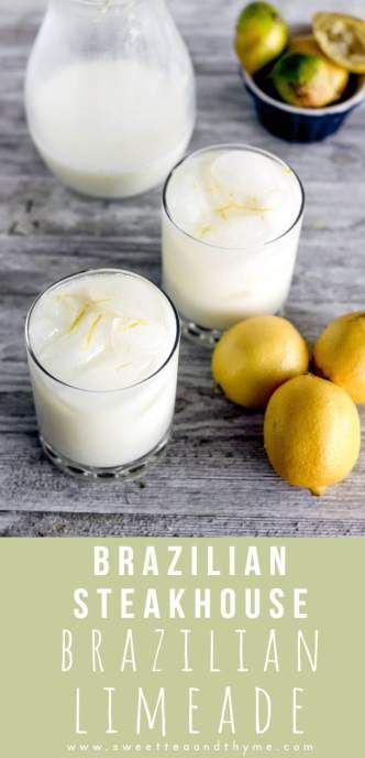 Brazilian Limeade, Thai Iced Coffee, Brazilian Steakhouse, Refreshing Food, Black Food, Exotic Food, Skirt Steak, Brazilian Food, Copycat Recipe