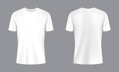 Plain White Shirt Front And Back, White Tshirt Template, Plain White Shirt Front And Back Template, Plain White Tshirt Front And Back, Plain White T Shirt 3d, White Shirt Mockup Free, Mock Up T Shirt, White Tshirt Mockup Front And Back, Plain White Shirt