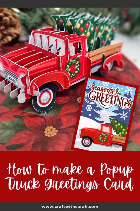 Diy Projects For Adults, Popup Cards, Homemade Advent Calendars, Christmas Greetings Card, Christmas Crafts For Adults, Greeting Card Craft, Christmas Crafts To Make, Christmas Tree Decorations Diy, Diy Advent Calendar