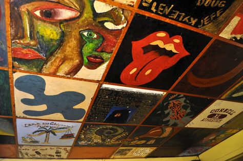 ceiling tiles Ceiling Tiles Ideas School, Painted Ceiling Tiles Ideas, School Ceiling Tile Ideas, Ceiling Tile Ideas Painting School Senior, Ceiling Tiles Ideas Painting, Senior Ceiling Tile Ideas Art, Painting Ceiling Tiles School Ideas, Senior Ceiling Tiles, Ceramic Anatomy