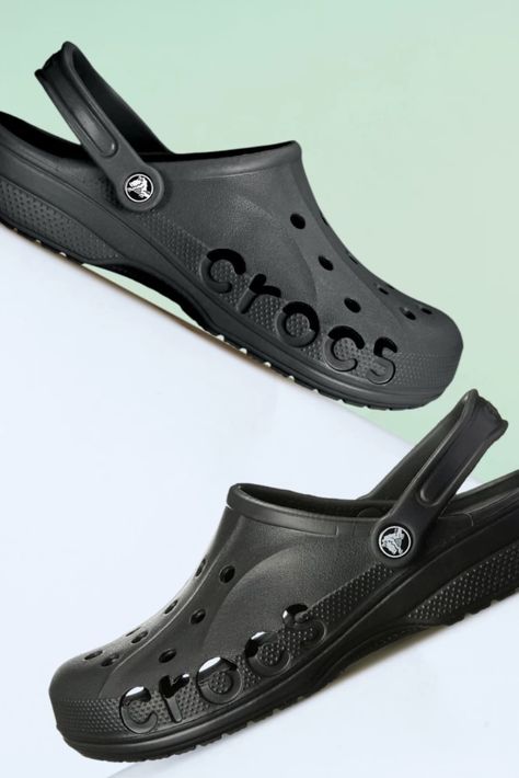 -Make a comfy statement with the Crocs Baya Clogs, a twist on the signature Crocs Classic Clogs. -Customise your pair of Crocs with fun Jibbitz charms that can be inserted into the ventilation ports, so you can personalise them for your specific style -These innovative Crocs clogs for women and men offer a durable build with advanced ventilation and breathability; design helps drain water and debris when kickin' around in wet conditions. Crocs Baya, Clogs For Women, Crocs Fashion, Crocs Clogs, Crocs Classic Clogs, Uk Fashion, Drain, Clogs, Summer Outfits