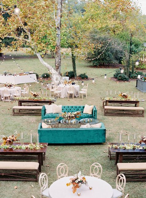 madeline brad wedding reception Guest Seating Ideas, Reception Seating Ideas, Unique Wedding Receptions, Wedding Reception Seating, Backyard Reception, Hippie Party, Wedding Lounge, Seating Ideas, Reception Seating