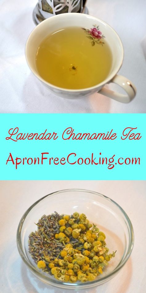 Lavender Chamomile Tea – Apron Free Cooking Lavender Chamomile Tea, Chamomile Tea Recipe, Fruit Cocktail Cake, Tea Blends Recipes, Ginger Tea Recipe, Herbal Teas Recipes, Easy Drink Recipes, Delicious Drink Recipes, Tea Diy