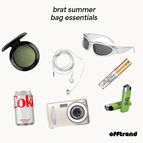 goodbye Barbie summer, hello brat summer 🕶️ #brat #bratsummer #bratz #styleinspo #streetinterview #fashiontok #charlixcx Brat Girl Aesthetic, Brat Moodboard, Brat Summer Aesthetic, Brat Aesthetic, Summer Bag Essentials, Brat Summer, Outfit Planning, Thought Daughter, Barbie Summer