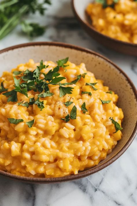 A photo of a  Quick Winter Squash Risotto a quick winter recipes Winter Produce Recipes, Healthy Winter Vegetarian Recipes, Winter Seasonal Food, Winter Recipes Vegetarian, Simple Winter Recipes, December Produce, Winter Risotto, Vegetarian Winter Recipes, Easy Winter Dinner