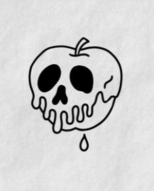 Easy Emo Drawings Simple, Easy Horror Sketches, Horror Drawing Ideas Easy, Easy Spooky Drawings, Easy Scary Drawings, Halloween Doodles Simple, Simple Skull Tattoo, Simple Gothic Tattoos, Easy Tattoos To Draw