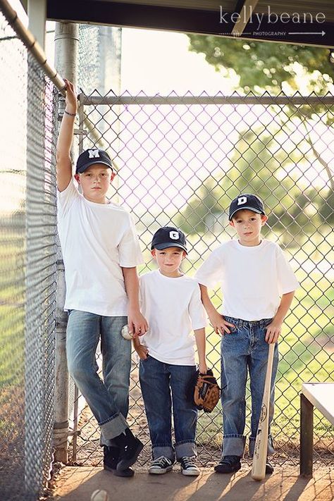 I'm thinking about something like this for our next family portrait with the boys.  Kelly Beane Photography Brother Pictures, Brothers Photography, Brother Photos, Baseball Family, Sibling Pictures, Baseball Photography, Boy Photo Shoot, Sibling Photography, Sibling Photos