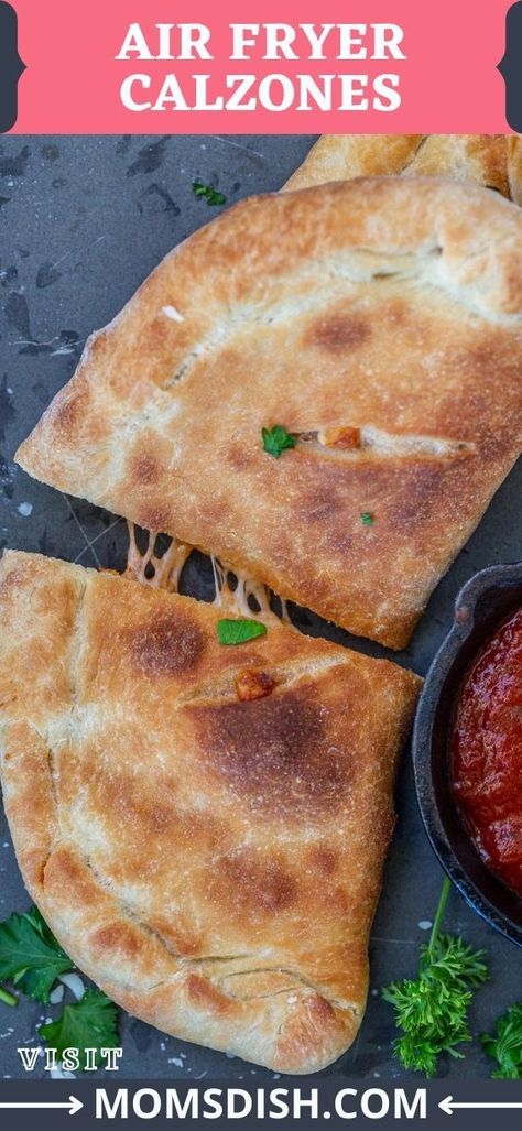 Air Fryer Pizza Dough Recipe, Air Fryer Panini, Quick Air Fryer Lunch Ideas, Air Fryer Calzones, Italian Air Fryer Recipes, Calzone Recipe Air Fryer, Air Fryer Pepperoni Chicken, Pepperoni Air Fryer Recipes, Airfryer Calzone Recipe