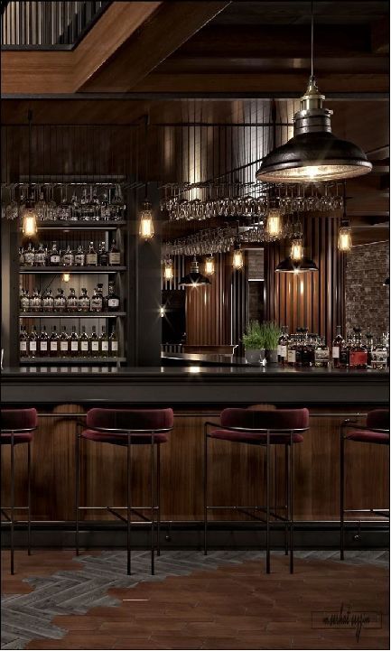 Bar Front Design, Industrial Bar Design, Bar Counter Design, Elegant Bar, Classic Restaurant, Pub Interior, Speakeasy Bar, Pub Design, Bar Inspiration