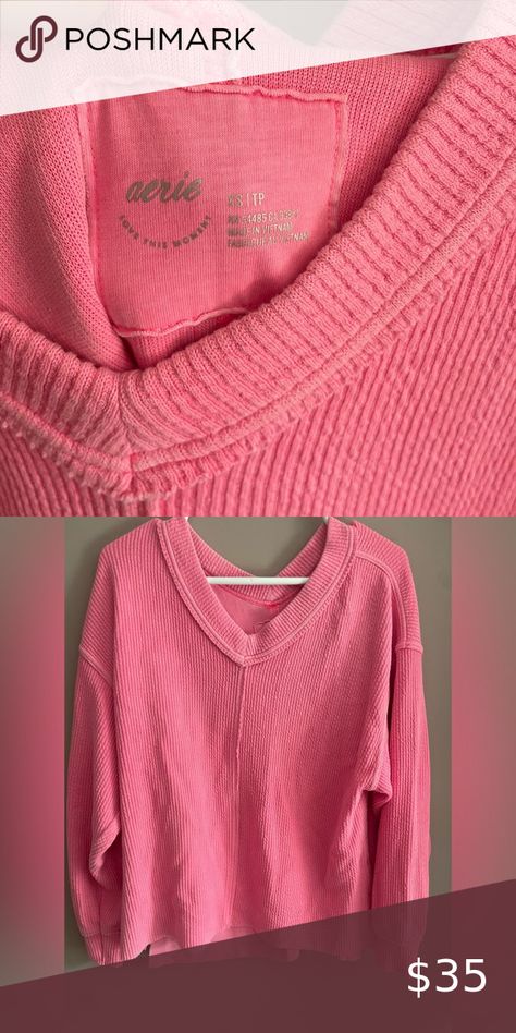 Aerie pink sweater Pink Sweater, Sweater Shop, A Couple, Pink, Closet