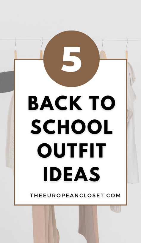 Are you going back to school and are looking for back to school outfit ideas? Do you want to look fire on your first day of school?If the answer is yes, then you’ve come to the right place.Today I’m sharing with you 5 back to school outfit ideas you can wear on your first day back. Before you decide what you want to wear back to school, take a look at these super cool and trendy looks you can copy today! School Shoes Aesthetic, Aesthetic School Life, Organization School Supplies, School Work Aesthetic, European Closet, Back To School Outfit Ideas, School Outfit Ideas, School Supplies Organization, Summer School Outfits