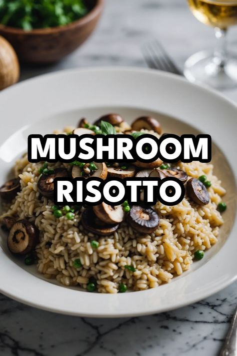 A photo of a  Mushroom Risotto a Risotto Recipes Rissoto Recipes Vegetable, Rissoto Recipes Easy Mushroom, Risotto Recipes Mushroom, Best Mushroom Risotto, Quick Risotto Recipe, Quick Risotto, Easy Risotto, Best Risotto, Balsamic Mushrooms