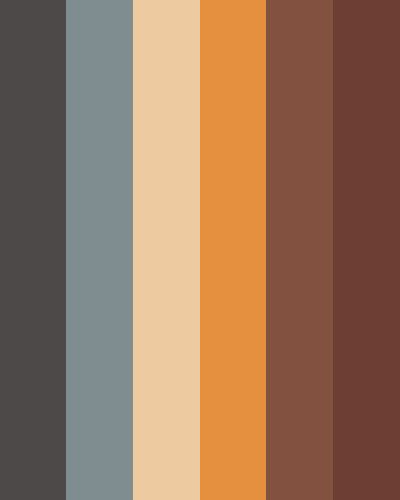 Color Scheme Blue, Insta Backgrounds, Chocolate Gray, Orange And Silver, Email Examples, Orange Color Palettes, Cool Color Palette, Color Palette Challenge, Color Schemes Colour Palettes