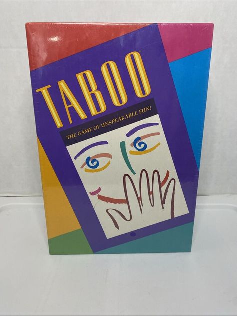 New! Vintage 1989 TABOO By Milton Bradley Board Game New  Factory Sealed FAMILY FUN was just added to eBay. Check it out! #eBay #eBaySeller 2000s Board Games, 80s Games, Taboo Cards, 1990s Toys, Board Game Collection, Milton Bradley, Family Board Games, Family Board, Time Limit