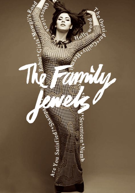 The Family Jewels Poster, Marina Family Jewels Era, Marina And The Diamonds Family Jewels, Marina Poster, Singer Poster, Marina Diamandis, Marina And The Diamonds, Whatsapp Wallpaper, Family Jewels