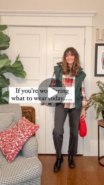 Julie Rose Allen | EASY STYLE UPGRADES on Instagram: "Comment FLANNEL for links, but make sure you’re following first or Instagram will hide your DM!
 
Honestly, his clothes are the best thing about him anyway, right?!?! 

💁🏻‍♀️📝 BIG SISTER STYLE TOOL (NOT RULE): 

• A lighter denim would also look great here- don’t be afraid to play around with what you have!

• A dark Chelsea boot looks so good with straight leg jeans- add in a fun sock for a touch of interest at the ankle.

• Outfits like this one scream for a beanie - choose one in a contrasting, but coordinating color for the perfect finishing touch!

I’m cheering for you!
Xo, Jules 

#hallmark #hallmarkchannel #hallmarkmovies #hallmarkchristmasmovies #hallmarkchristmas #hallmarklife #flannelshirt #oldnavyflannel#levisribcage#caslo Julie Rose, His Clothes, Hallmark Christmas Movies, What To Wear Today, Easy Style, Hallmark Movies, Hallmark Channel, Style Upgrade, Hallmark Christmas