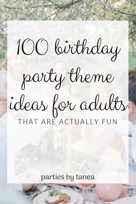 A mega-compiled list of adult birthday party ideas with all the coolest theme ideas you could ever want. Ready to throw the best adult birthday party ever?!  From murder mystery parties to video games, pop culture, and other unique themes, you'll definitely find some theme you can love in this list. Bar Birthday Party Decorations, 27th Birthday Party Ideas For Him, 27th Birthday Party Ideas, Fiesta Party Ideas For Adults, 27th Birthday Party Theme, 27 Birthday Ideas For Her Decoration, 27th Birthday Themes For Women, 28th Birthday Party Ideas, 27th Birthday Theme