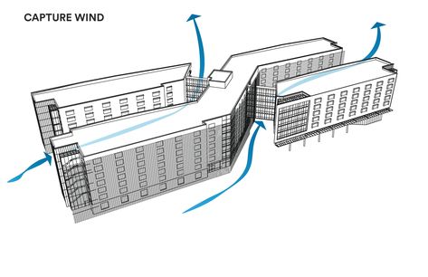 Gallery of Tooker House at Arizona State University / SCB - 22 Hospital Design Architecture, Architecture Site Plan, School Building Design, Campus Design, Hospital Architecture, University Architecture, Architecture Concept Diagram, Architecture Design Sketch, Concept Diagram