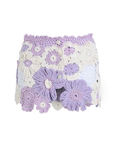 purple and white knit skirt, floral, yoox Skirt Png, Crochet Store, Fitted Skirts, Marilyn Monroe Fashion, Purple Crochet, Preformance Outfits, Creative Labs, Crochet Skirt, Cute Skirts