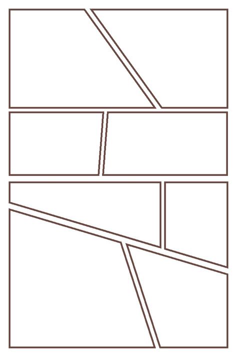 Printable Comic Template, Comic Pannel Layout Blank, Graphic Novel Template, Comic Frame Template, Manga Page Layout, How To Make A Comic Strip, Comic Template Layout, Comic Panel Ideas, Comic Panels Layout