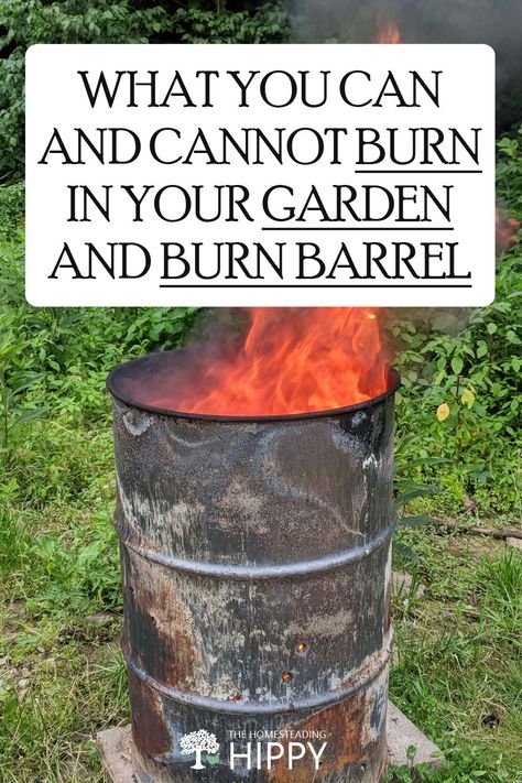 Barrel Fire Pit, Burn Barrel, Burnt Paper, Trash Disposal, 55 Gallon Drum, Metal Drum, Metal Barrel, Urban Homesteading, Homestead Survival