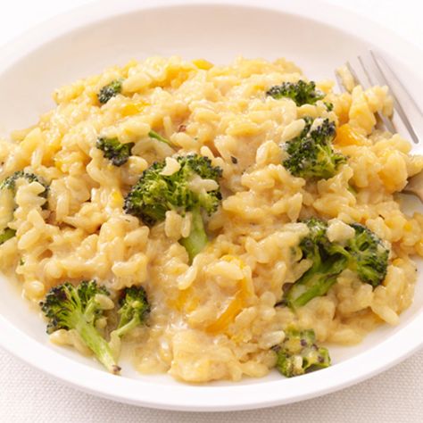 Broccoli Recipes Easy, Risotto Broccoli, Oven Risotto, Filet Mignon Chorizo, Delicious Broccoli, Risotto Recipe, Broccoli Rice, Food Network Magazine, Risotto Recipes