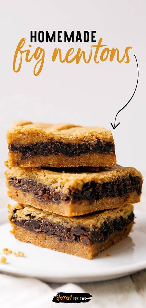 Homemade fig newtons from scratch! Easy fig newtons bars at home. #fignewton #cookies #fig #driedfig Fig Newton Bars, Fig Newton Recipe, Homemade Fig Newtons, Squares Recipes, Bars At Home, Fig Dessert, Pumpkin Alfredo, Flourless Desserts, Bd Ideas