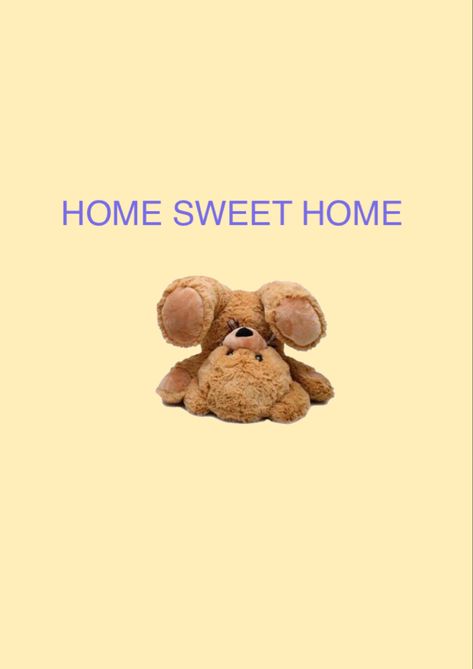 Home Sweet Home Teddy Bear Poster, Teddy Bear Poster, Dorm 2023, Apartment Prints, Dorm Prints, Uni Dorm, Bear Poster, Pong Table, Soft Wallpaper