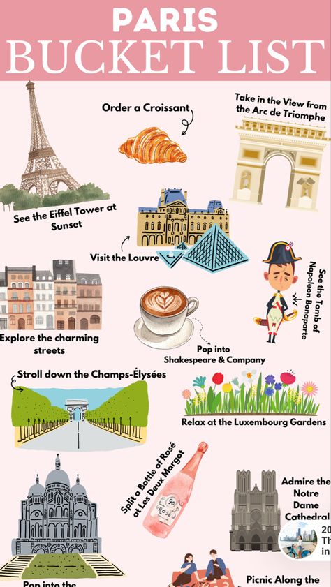 Cheap Eats Paris, Paris Cheap, Paris Trip Planning, Traveling To Paris, Printable Bucket List, Paris Bucket List, Paris Things To Do, Paris Landmarks, Travel Paris