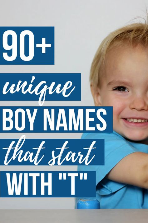 UNIQUE BABY BOY NAMES THAT START WITH T- Are you set on an "T" name for your new baby boy? You're sure to find the best baby boy name on our ultimate list of baby boy names starting with T! Baby Boy K Names, K Boy Names, Traditional Baby Boy Names, T Baby Names, Name Of Baby Boy, Short Baby Boy Names, Uncommon Names, Powerful Boy Names, Uncommon Boy Names