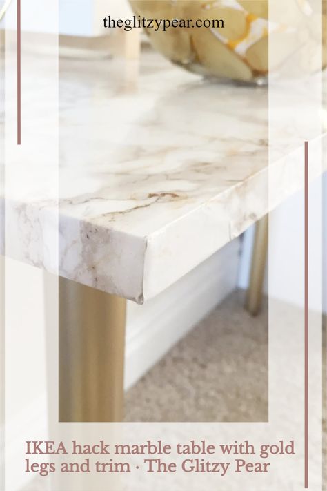 how to create a faux marble table top. step by step diy home decor Ikea Hack Gold, Ikea Table Legs, Teenagers Bedroom, Marble Contact Paper, Diy Kitchen Table, Marble Desk, Ikea Table, Gold Leafing, Diy Marble