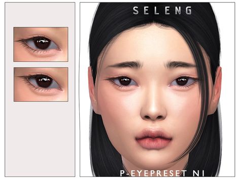 Sims Eyeliner, Eye Presets, Sims 3 Cc, Sims 4 Cc Eyes, Cc Sims4, The Sims 4 Skin, Makeup Cc, Sims 4 Anime, The Sims 4 Packs