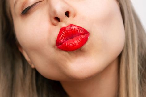 Closeup of female lips kissing a screen ... | Premium Photo #Freepik #photo #red-lips #sexy-lips #face-makeup #woman-lips Mouth Kiss, Red Lipstick Kisses, Kissy Lips, Woman Lips, Lip Pictures, Female Lips, Lips Photo, Kiss Lips, Kissing Lips