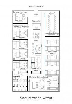 Commercial Office Design Plan, Office Design Plan Layout, Corporate Office Layout, Home Office Layout Plan, Narrow Home Office, Office Layout Design, Business Office Interior Design, Office Layout Plan, Office Space Planning