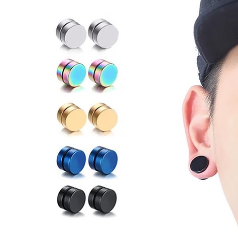 Magnetic Earrings For Men, Stars Shape, Magnetic Bracelets, Faux Piercing, Ear Cuff Jewelry, Fake Earrings, Diy Easter Gifts, Punk Earrings, Steampunk Sunglasses